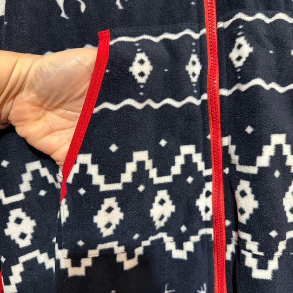 NWT Tipsy Elves Blue Fair Isle Jumpsuit - Picture 7 of 9